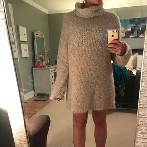 Free People Oatmeal sweater dress